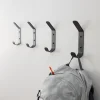 Crozet Multipurpose Wall Hooks | 4-Pack | Black