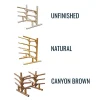 0be833bcf0bedae1a23d9b15866b6fb1bd3cdae3926f57c0cd9f4a8710169b54 8 SUP and Kayak Storage Rack | Freestanding Log Rack | Canyon Brown Finish