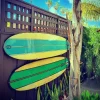 Minimalist Surfboard Display Rack | Holds 30 lbs