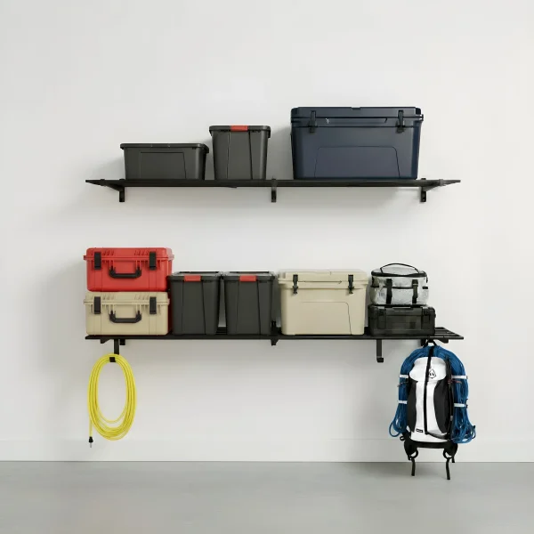 1' x 6' Bristol Garage Wall Mount Shelves | 2 Pack |