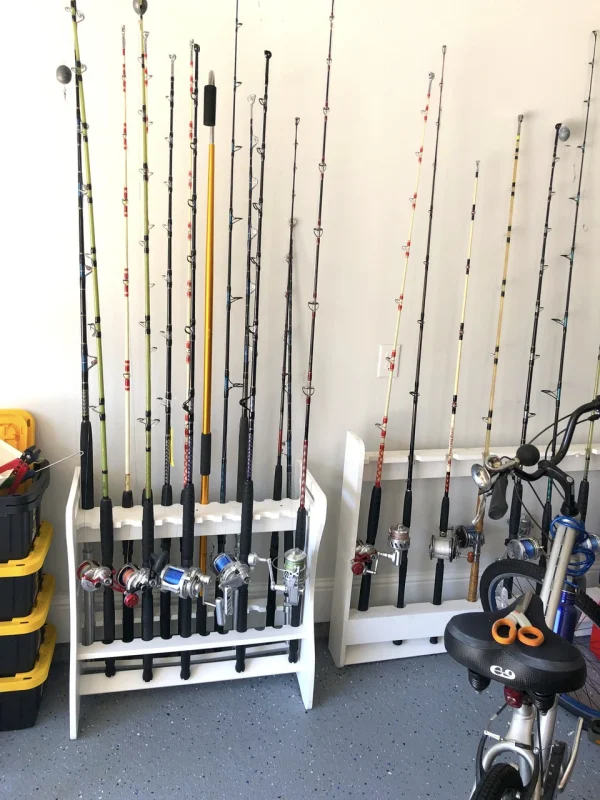2bac29130ffd07ef68aafe67d0284d7b8e3499eae95a6ee224c9d8478826130f Marlin Fishing Rod Storage Stand | Holds up to 24 Rods