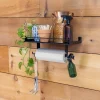 Quick Clean Paper Towel Holder and Wall Shelf