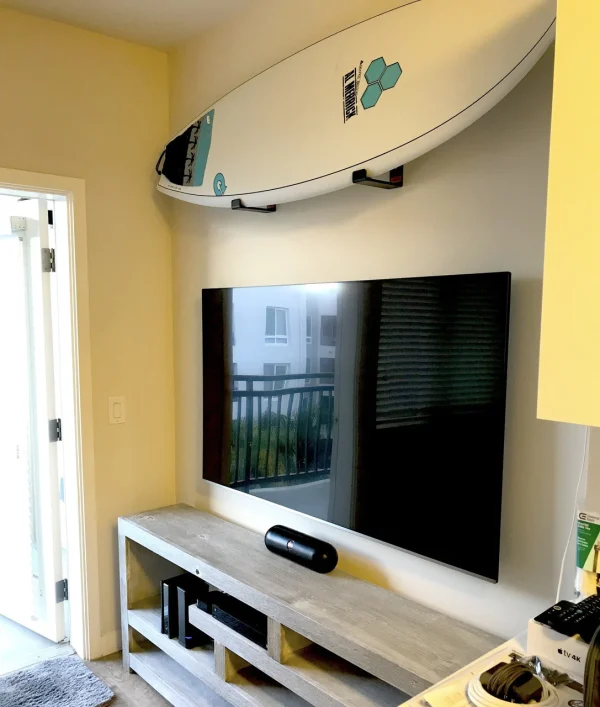 Minimalist Surfboard Display Rack | Holds 30 lbs