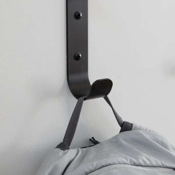 Crozet Multipurpose Wall Hooks | 4-Pack | Black