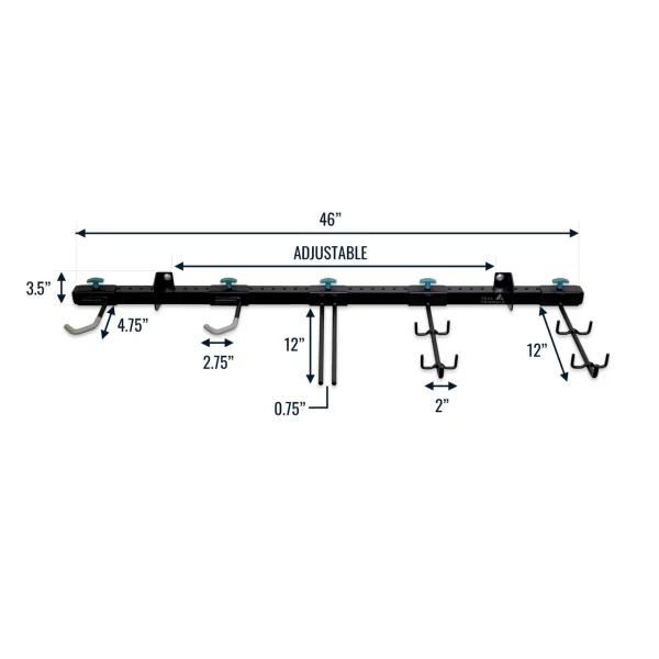 G-Adventure | Adjustable Wall Storage System | Holds 300 lbs