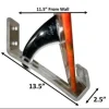 Vertical Longboard Wall Mount | Clear Acrylic