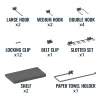 34" x 32" Pegboard | 13 Attachments