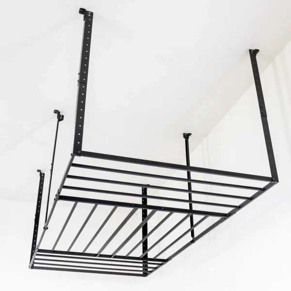 c8b4dec395c2e8529a194ef11b6fdb2e405ddb5773ce7530cd0f460bf473c3ab 4' x 8' Faber Overhead Garage Shelving | Holds 700 lbs