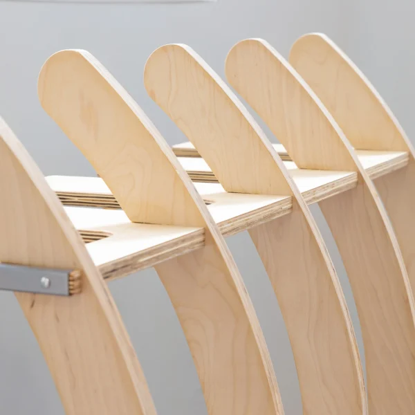 Big Sur Surfboard Storage Wood Stand | Holds 4 Surfboards