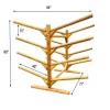 e1f7d9198c1a29255a4512c3b1d9d02e2fa58d838ceedb6517c19fe8385d93a8 8 SUP and Kayak Storage Rack | Freestanding Log Rack | Canyon Brown Finish
