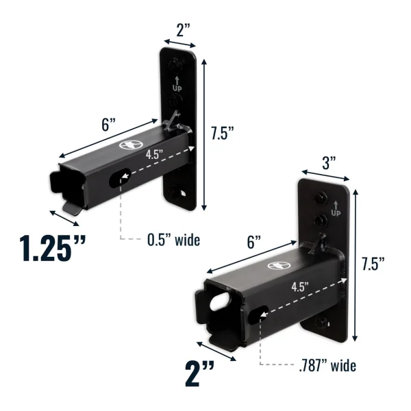 1.25" Hitch Wall Mount  | Holds Bike or Cargo Car Rack